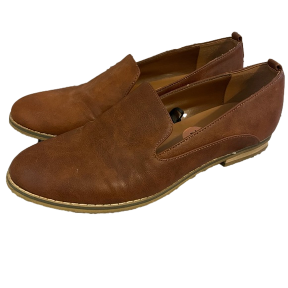 Indigo Shoes Indigo Rd Brown Leather Loafers Womens Size 75 Poshmark
